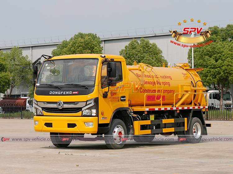 5,000 Litres Sewer Cleaning Truck DongFeng - Left Front Side